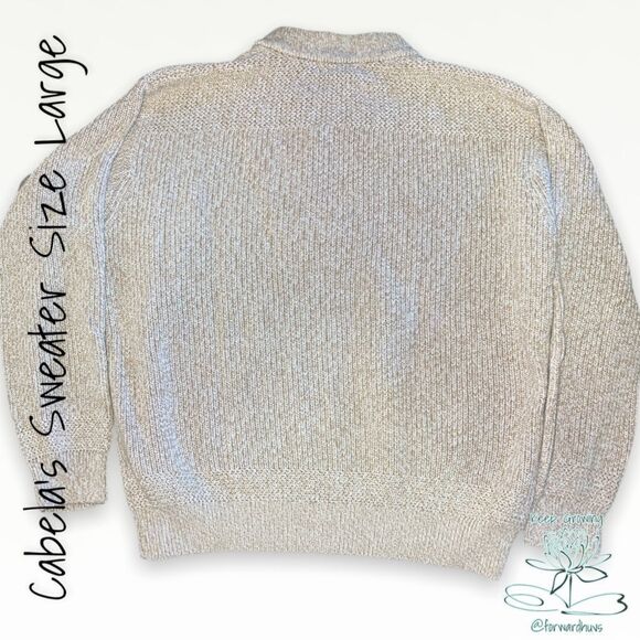 Cabela’s Men’s Cotton Sweater Size Large - Picture 8 of 10